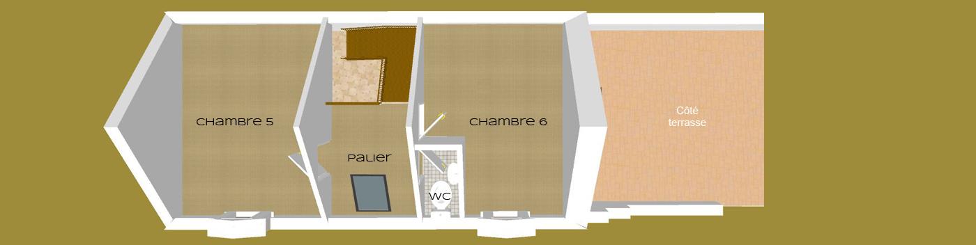 Plan Etage gîte